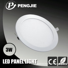 Ronda de forma 3W ultra delgada iluminación del panel LED no regulable